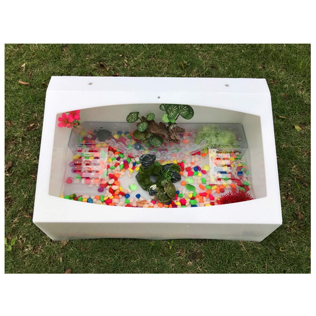 Recipiente para animales de plástico, plataforma de escalada de acuario de vivienda, escalera de roca de agua