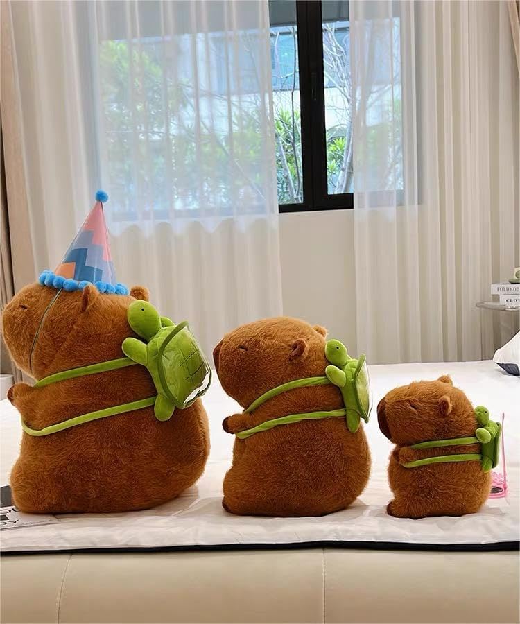 Miniatura 6 de Arkdorz Lindo juguete de peluche Capybara, peluche Kawaii Capybara, suave almohada de felpa Capybara para niños y niñas (9.8 in9.8 pulgadas)