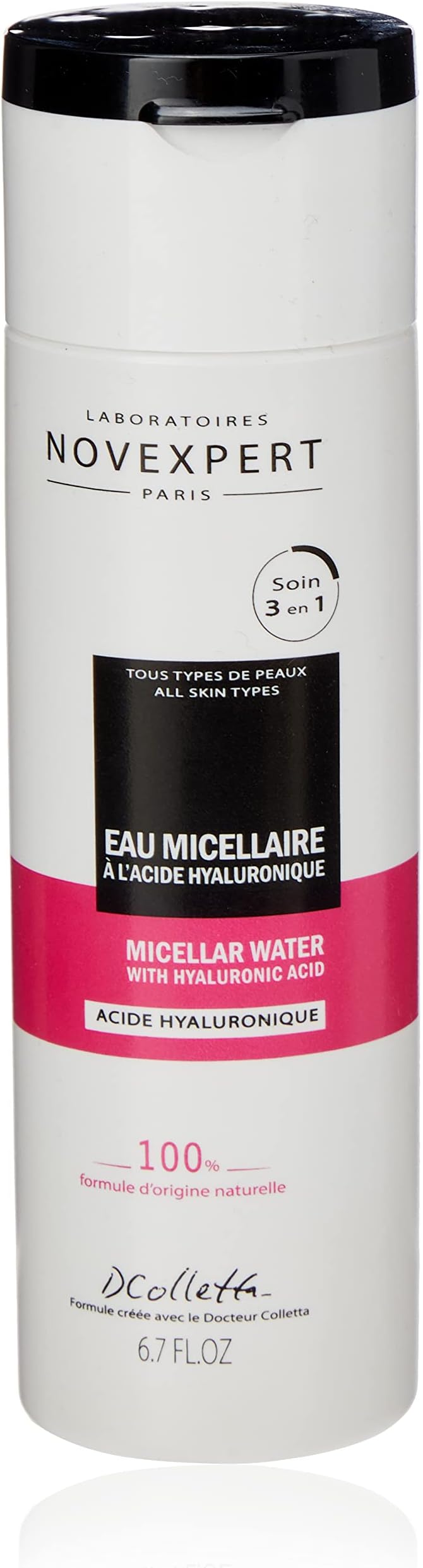 Hyaluronic Acid Range by Laboratoires Novexpert Paris Micellar Water with Hyaluronic Acid 200ml