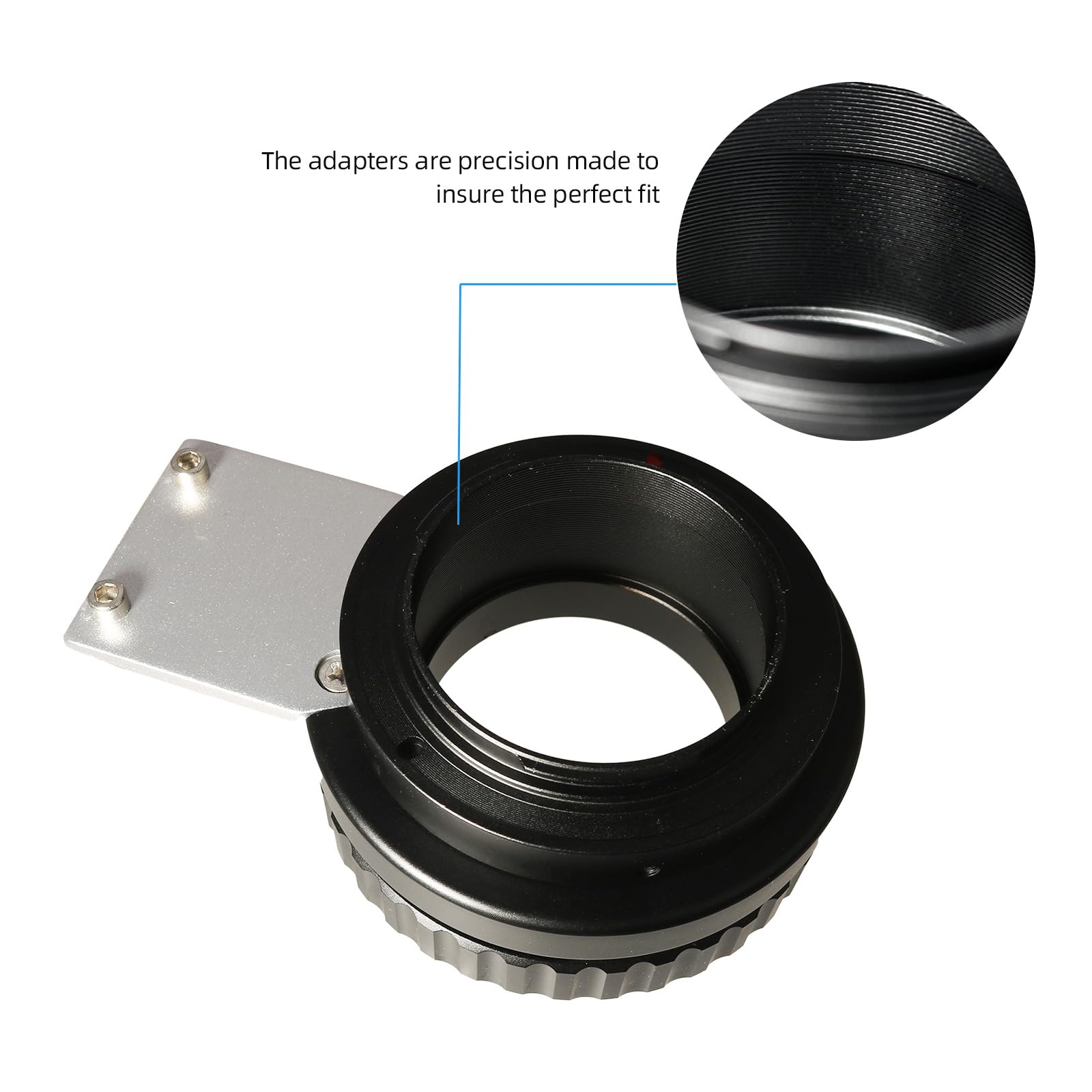 B4-NEX Objektivadapterring, Metall-Doppeladapter für B4 2/3"-Objektive an NEX E-Mount Kamera, manueller Fokus
