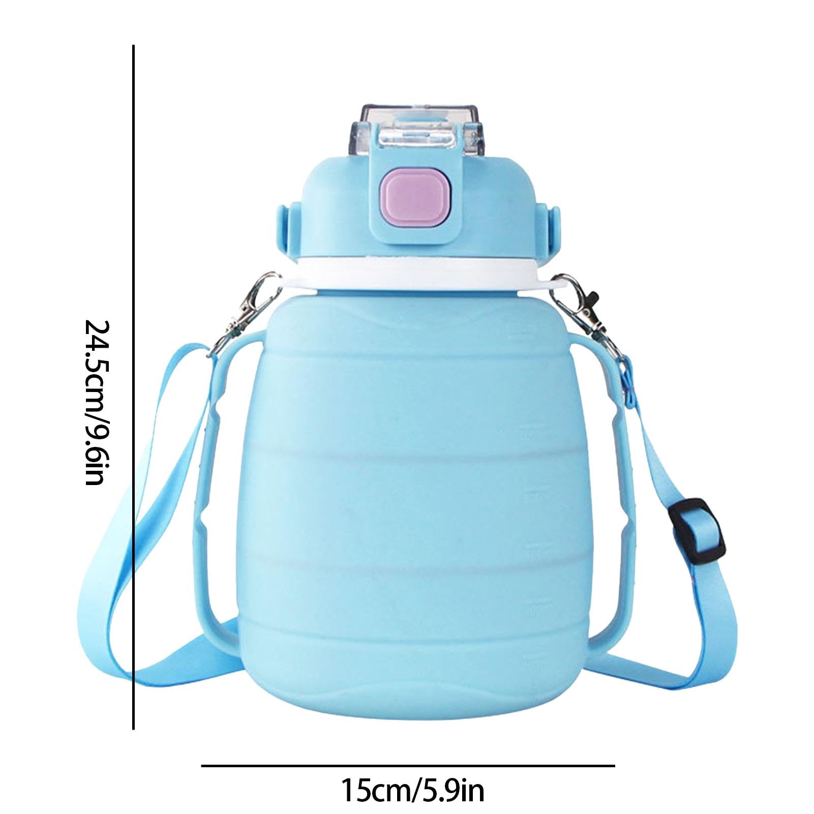 Botella plegable,Botella de agua plegable y reutilizable para viajar 1250