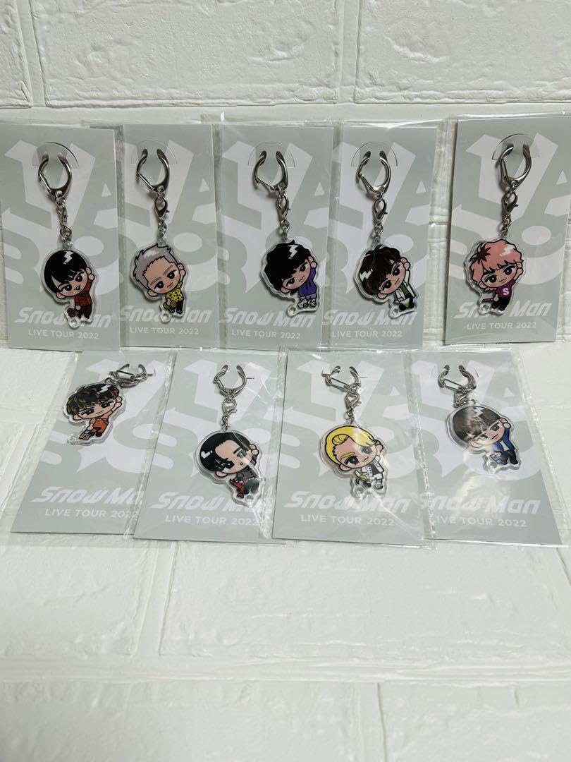Amazon.co.jp: SnowMan すのチル アクリルキーホルダー アクキー 全員  