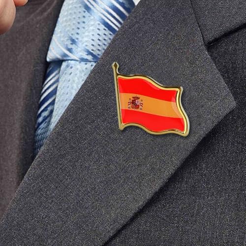 Image of Country Flag Brooch Metal Alloy Souvenir Pin Shirt Hat Backpack Jewelry Accessories Decoration Party Christmas Gift Badge International Travel Pin