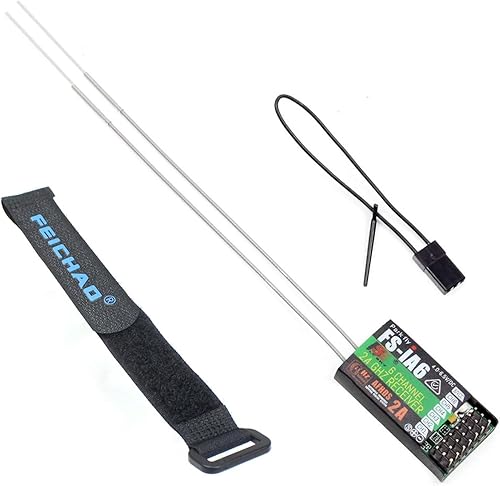 Fly Sky FS-iA6 2.4G 6 canales Receptor de control remoto para FS i4 i6 i10 GT2E GT2F GT2G transmisor con doble antena