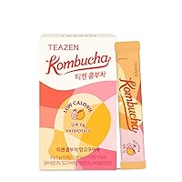 Vista 26 de TEAZEN Té Citron Kombucha, mezcla de bebida hidratante, sin azúcar, probióticos vivos y prebióticos, 10 barritas, 1.76 onzas