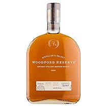Woodford Reserve Kentucky Straight Bourbon – Whiskey Americano Premium, Bourbon Invecchiato Con Note Di Vaniglia, Agrumi, Spezie E Cioccolato, 43,2% Vol., Bottiglia In Vetro da 70 cl