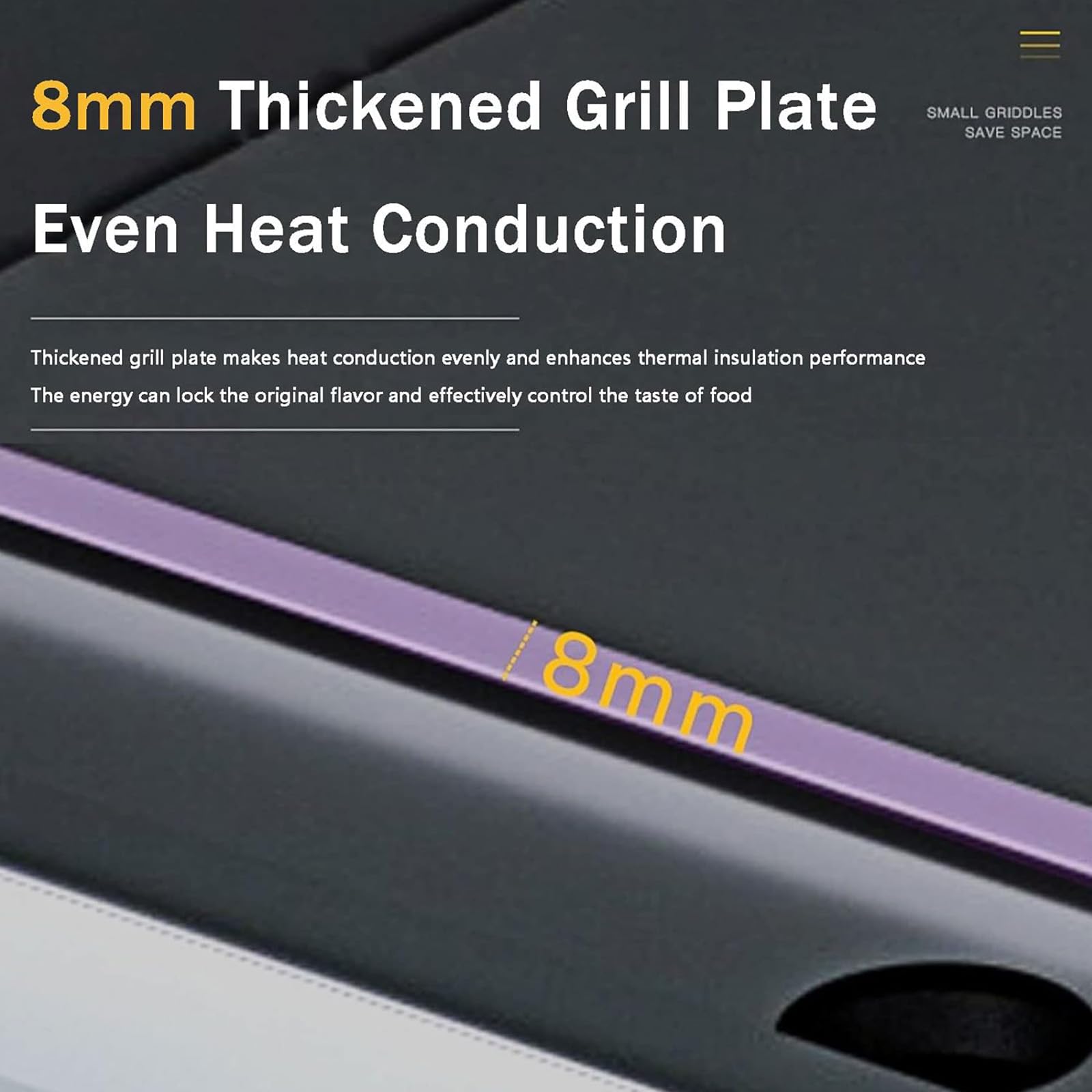 Piastra Elettrica Griglia Commerciale da Banco BBQ Teppanyaki Grill in Acciaio Inox, Controllo della Temperatura Regolabile 122°F-572°F per Cucina Campeggio E Aperta,28.7in