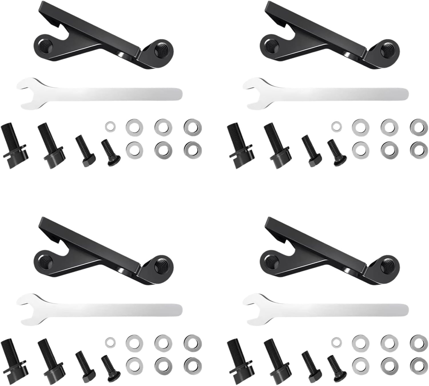 4X is Mount to Flat Mount Bike Brake Adapter 160 180mm Rotor Brake Caliper Adapter for Frame Fork Bicycle Accessories