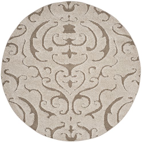 Tapete Redondo 200.66 cm Cream Beige Safavieh Shag miniatura 2