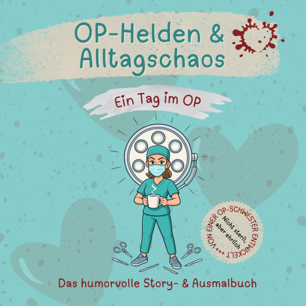 OP-Helden & Alltagschaos: Ein Tag im OP: Das humorvolle Story- & Ausmalbuch für OP-Personal, Pflege & Chirurgie. Mit Insider-Sprüchen, witzigen Szenen und kreativen Pausen
