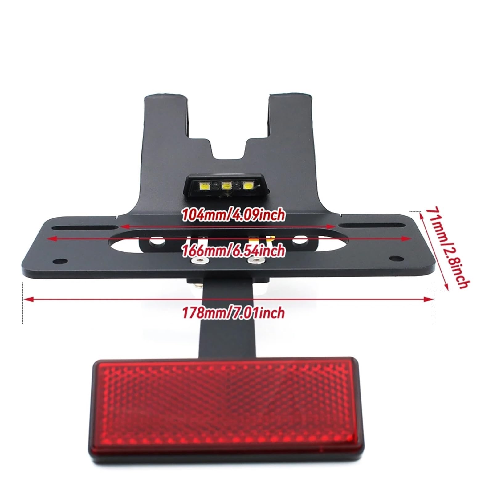 Compatibile Con XR150L 2023-2024 Il Supporto Per Targa Per Moto Kit Eliminatore Posteriore Con Sostituzione Luce Attacco Targa Moto(With Reflector)