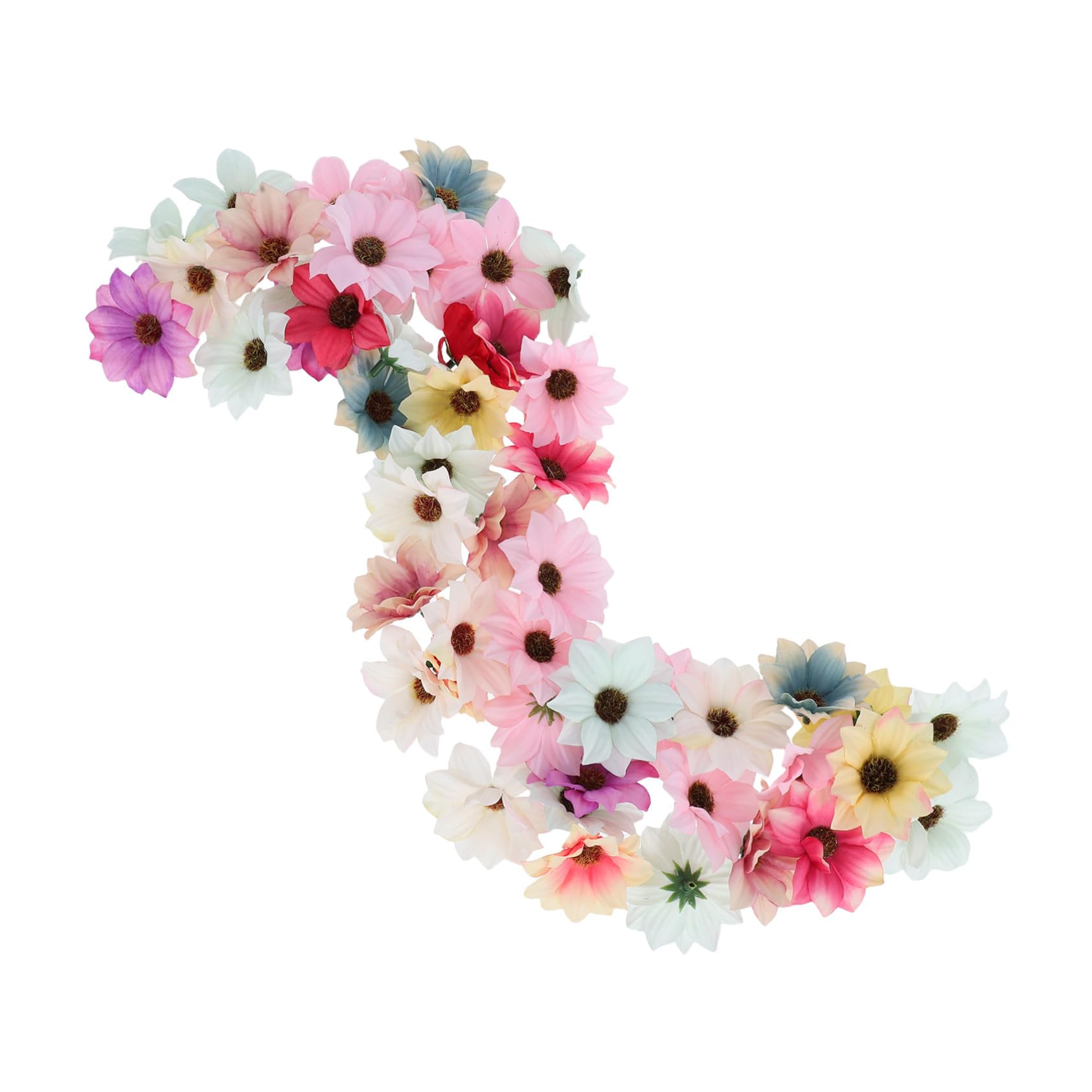 Fleurs artificielles marguerites multicolores pour vos ateliers DIY créatifs