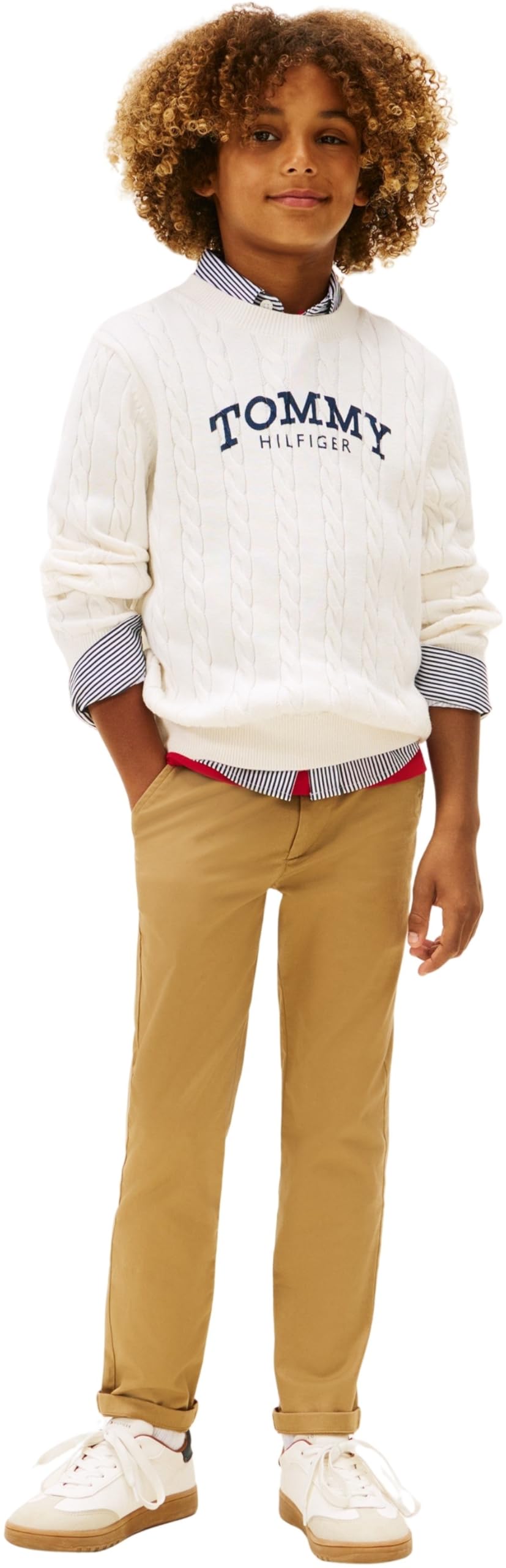 Tommy Hilfiger Jungen Chino Hose 1985 Chino Pant Regular Fit