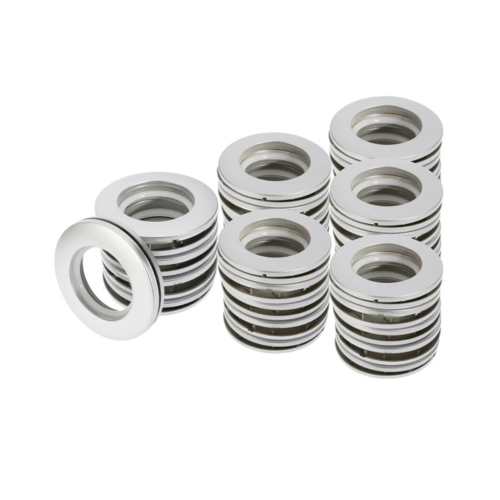 100Pcs Plastic Curtain Grommets Low Noise Drapery Rings for Home Decoration