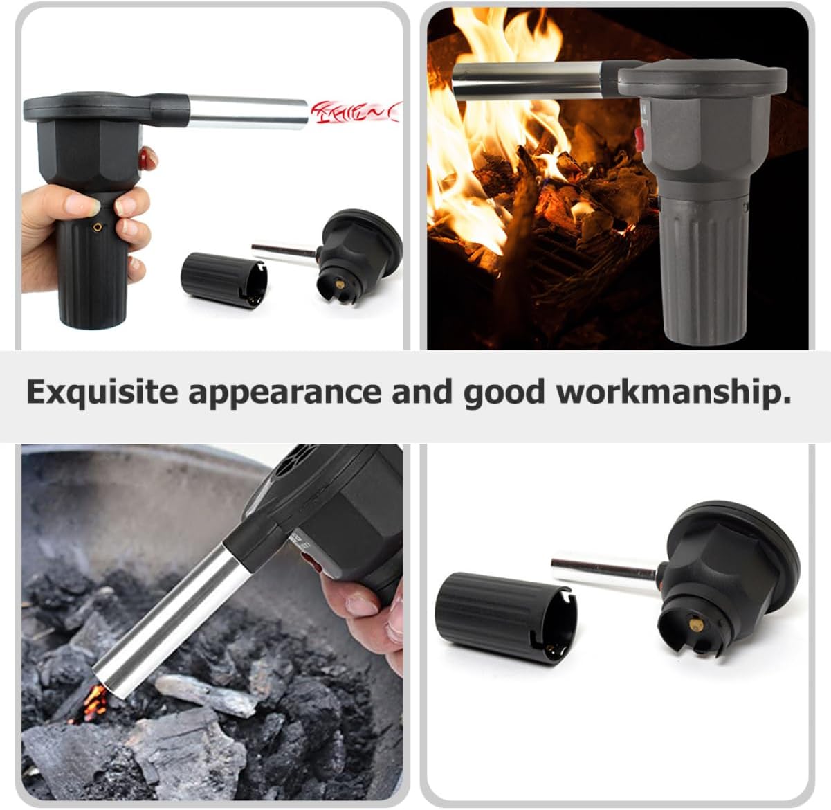 Alipis 1pc Camping Electric Air Blower for BBQ and Grill Portable Fire Starter Tool for Outdoor Cooking Lightweight and Easy to Carry for Camping and Picnics