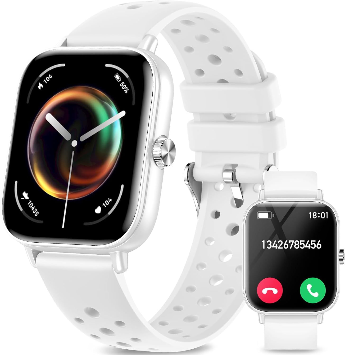 Smart Watches for Women Men [Make/Answer Calls/AI Voice/Female Health] Android Phones iPhone Compatible