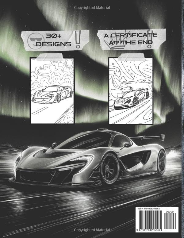 SuperCar Colouring And Drawing Book For Kids: Top Amazing SuperCar Designs For Children And Adults - 30+ Perfected Designs Of Vehicles Perfect Gift For Any Occasion. image 3