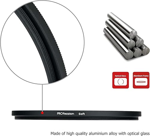 Miniatura 5 de PROfezzion Filtro de enfoque suave de 2.165 in para lente Nikon AF-P DX 0.709-2.165 in f3.5-5.6G para lente Sony FE 1.102-2.756 in f3.5-5.6E