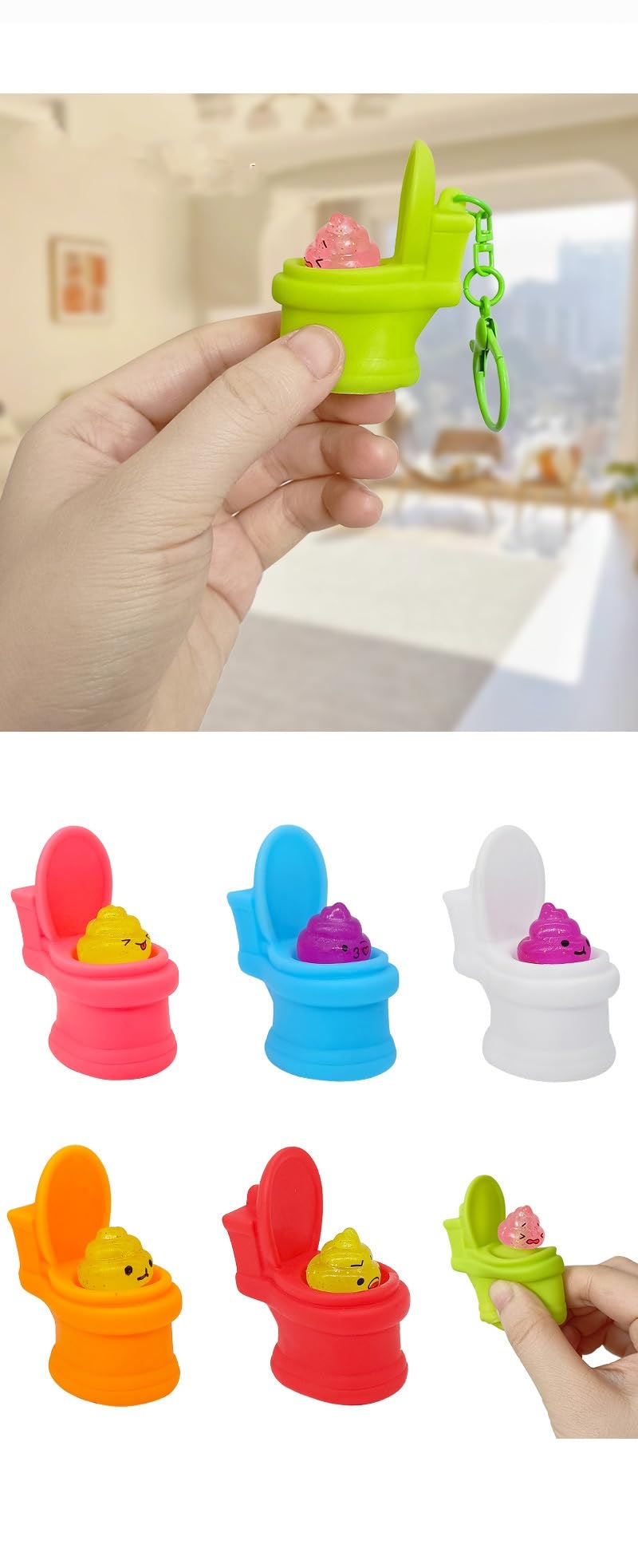 Amazon | Homilius うんち スクイーズ玩具 100個セット ウンチ 便器