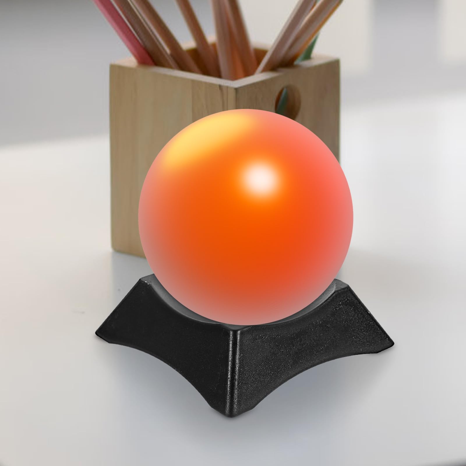 ORFOFE Soportes para Balones Deportivos 10 Piezas Negro, Base Multifuncional Exhibición Baloncesto Fútbol Rugby