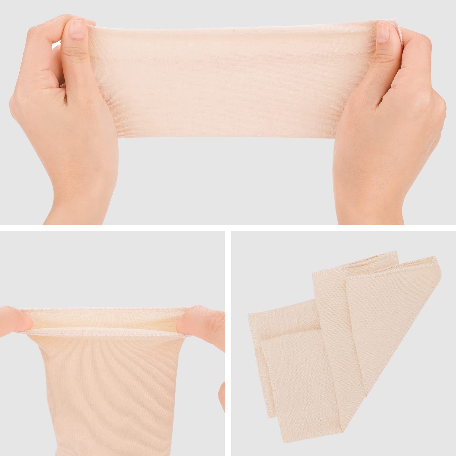 4 pary antypoślizgowych rękawic z filtrem przeciwsłonecznym bez palców dla kobiet, ochrona przed UV, do nadgarstka, lekkie, sun protection