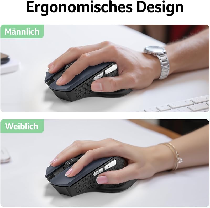 Acer Wireless Egér 2.4 GHz 1600 DPI 6 Gombos Jobb Kezes Laptop PC MacBook