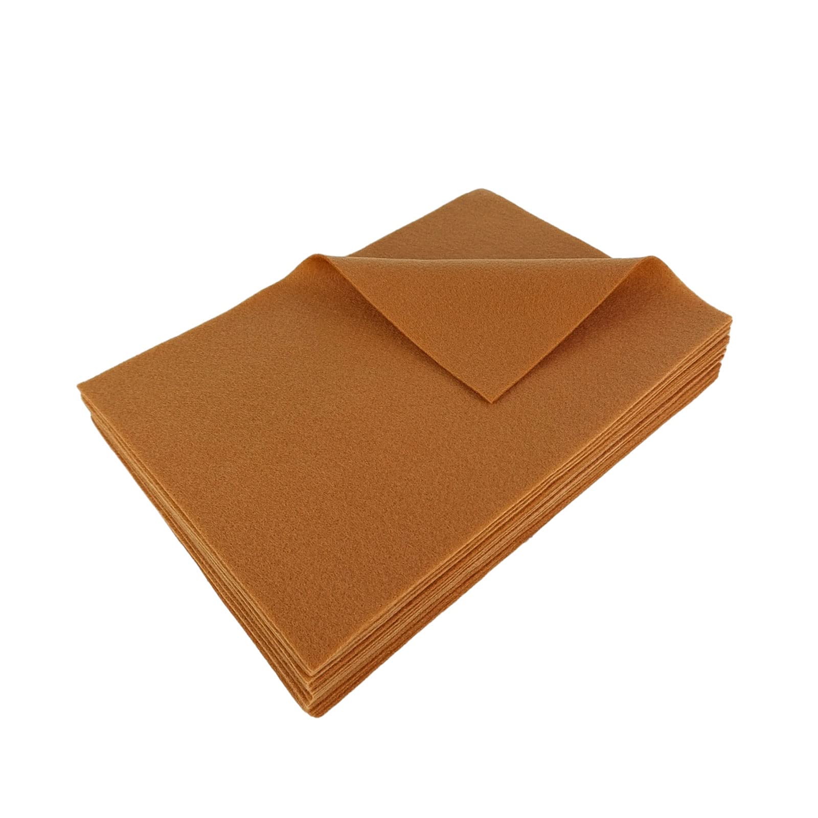 Jtnohx Colour Felt Fabric Soft Felt Sheets for Crafts Brown 20Pcs 20x30cm