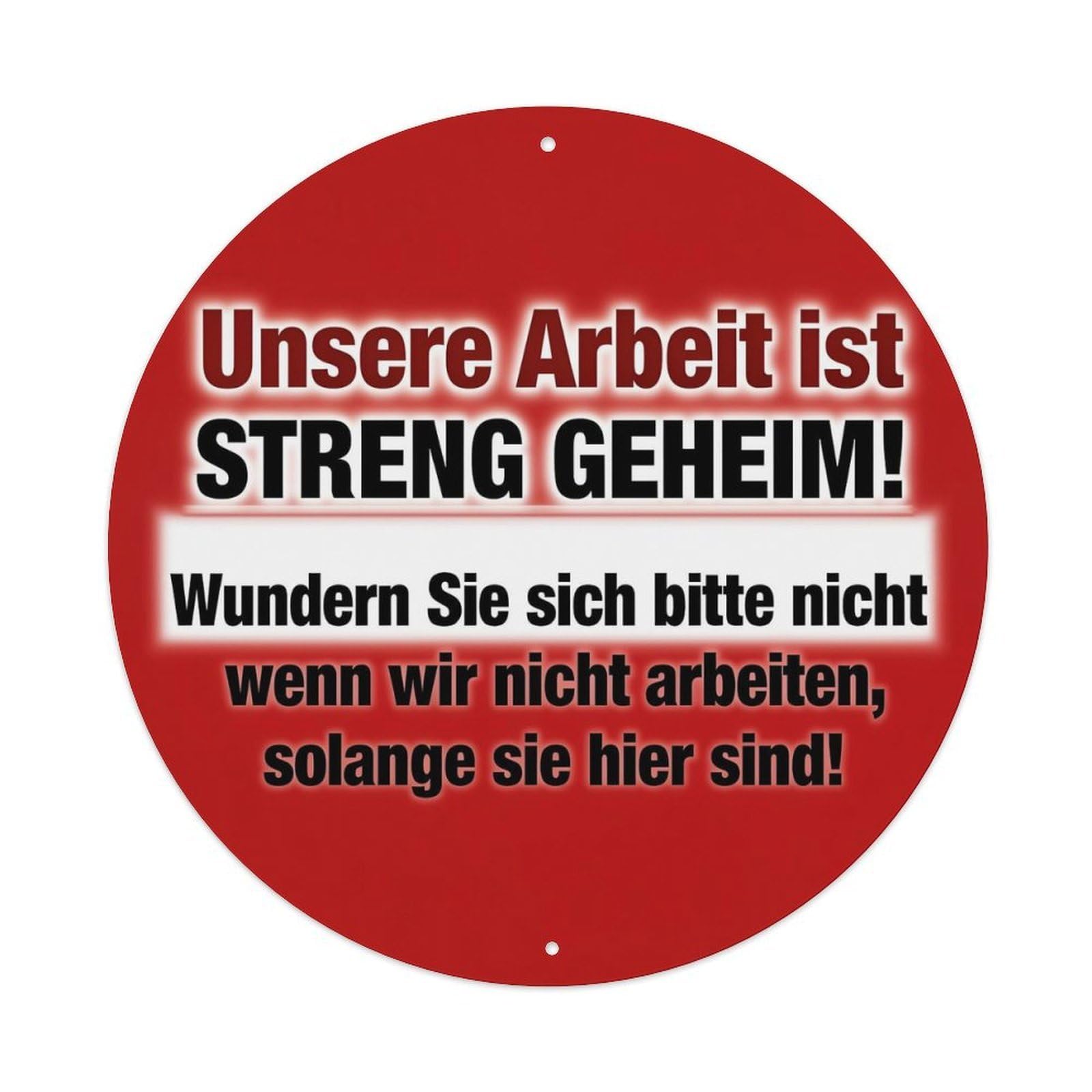 Jdyansheng Vintage Unsere Arbeit Ist Streng Geheim Tin Sign Metal Poster Metal Signs For Home Man Cave Bar Cafe Kitchen Laundry Room Wall Decorations 8X8 Inches