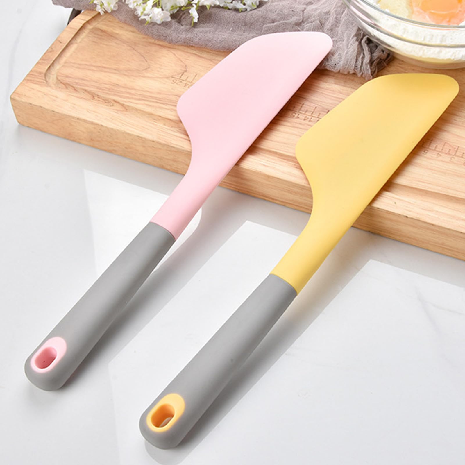 4 spatole in silicone resistenti alle alte temperature per decorare torte utensili da cucina versatili design ergonomico riduce l'affaticamento della mano spatola lavabile in lavastoviglie