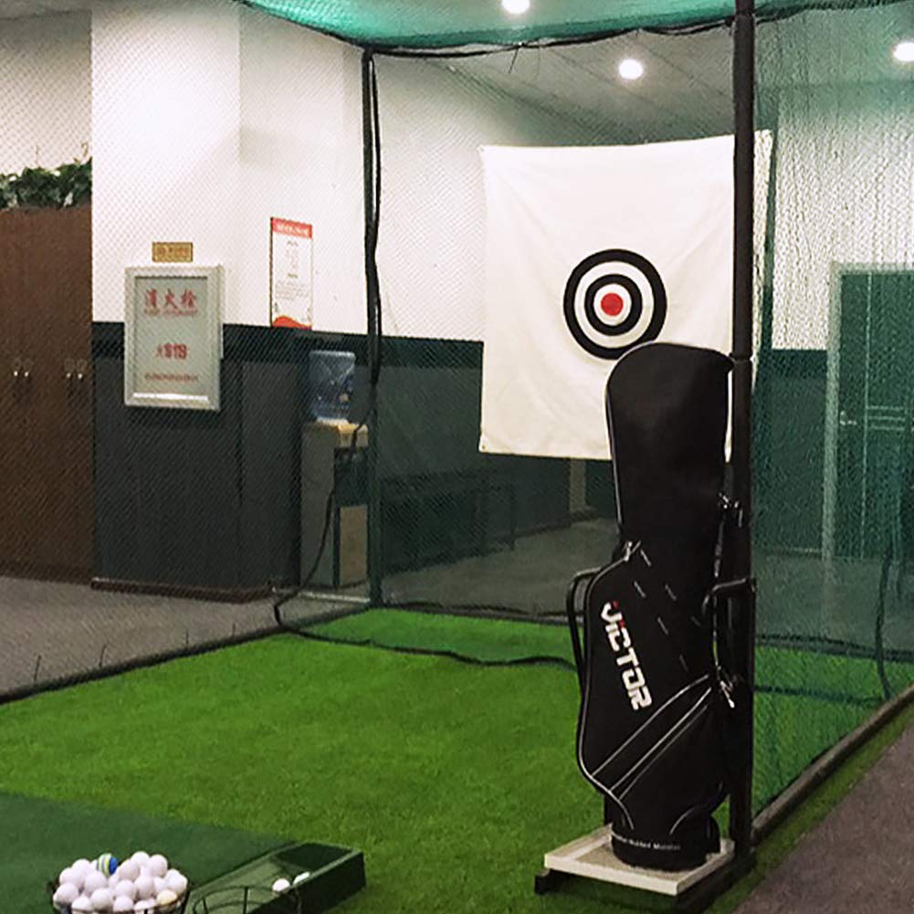 Red de Barrera de práctica de Golf, Red de Golpe de Pelota de Golf Portátil, Practica Tus Habilidades de Conducción y Golpeo para Uso en Interiores y Exteriores, Verde