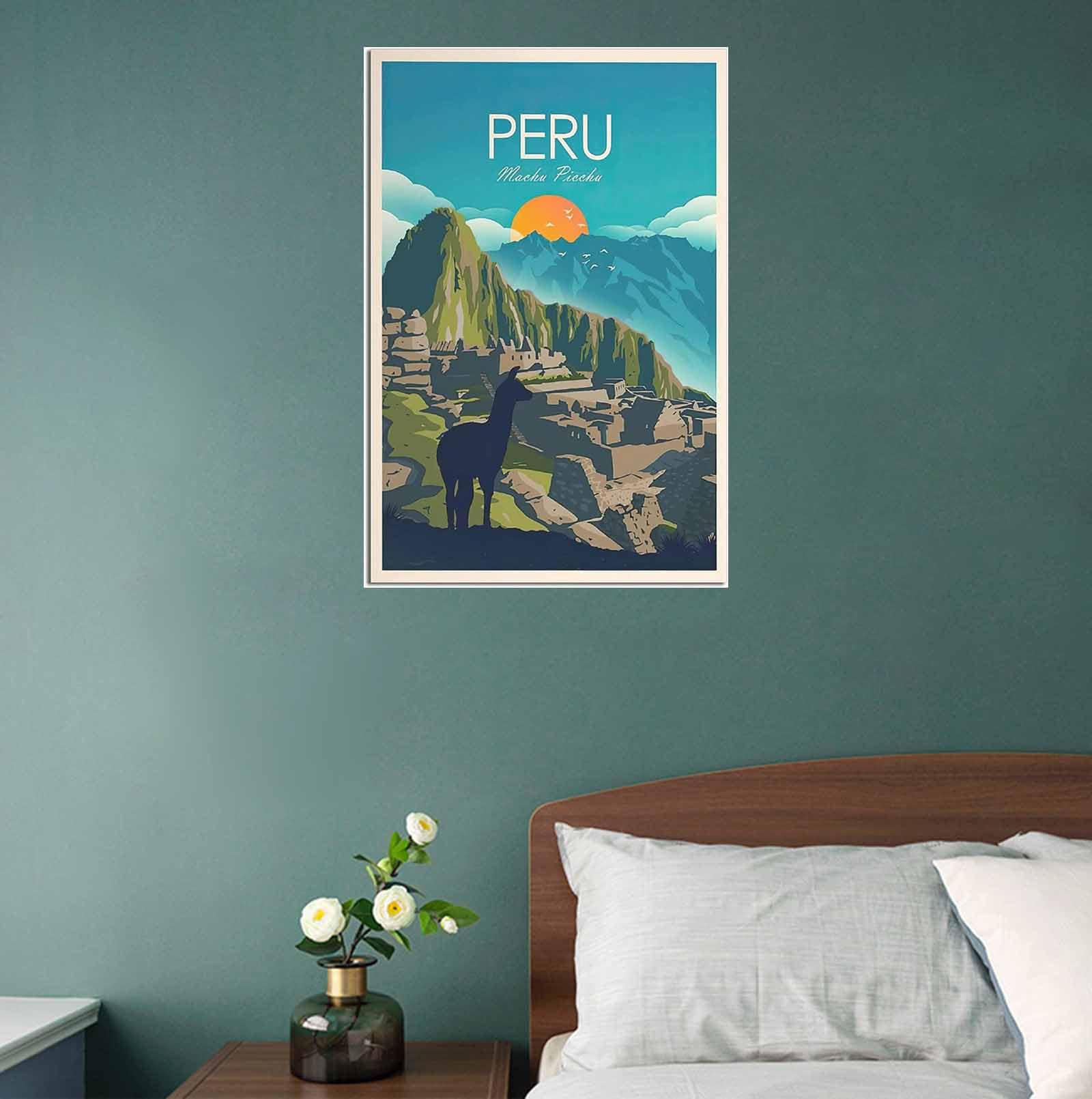 Poster Art Ancien Pérou 1956 - Reproduction Haute Qualité 40x60cm - Rnlk