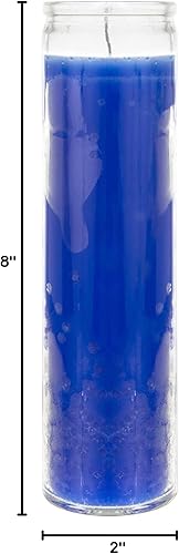 Miniatura 9 de Mega Candles 1 vela de cristal de oración devocional de 7 días sin perfume, velas de cera prémium de 2 x 8 pulgadas, ideal para santuario, vigilias,