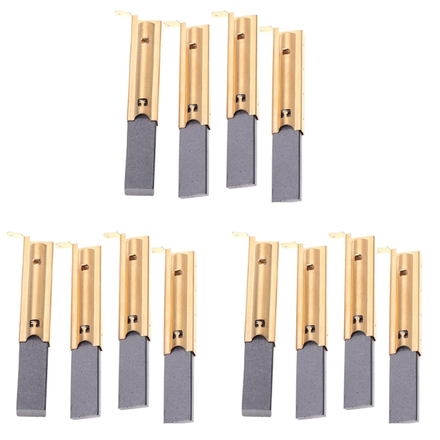 Jushenpoer Golden 12Pcs Washing Machine Motor Carbon Inserts Brushes L94mf7 For