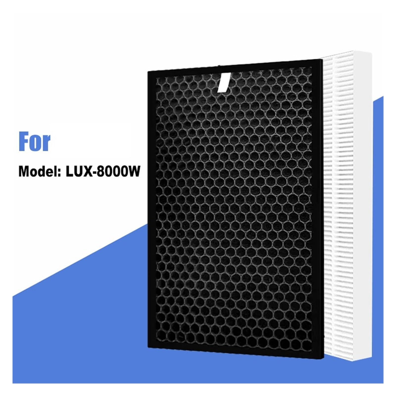 Filtro De Carbón FS-03 Para Purificador, Compatible Con IClima LUX-8000W | Apto Para FS-03 LUX-8000W LUX8000W, Repuesto De Capa De Filtración Para Polvo Fino Humo Olores Pelos Mascotas