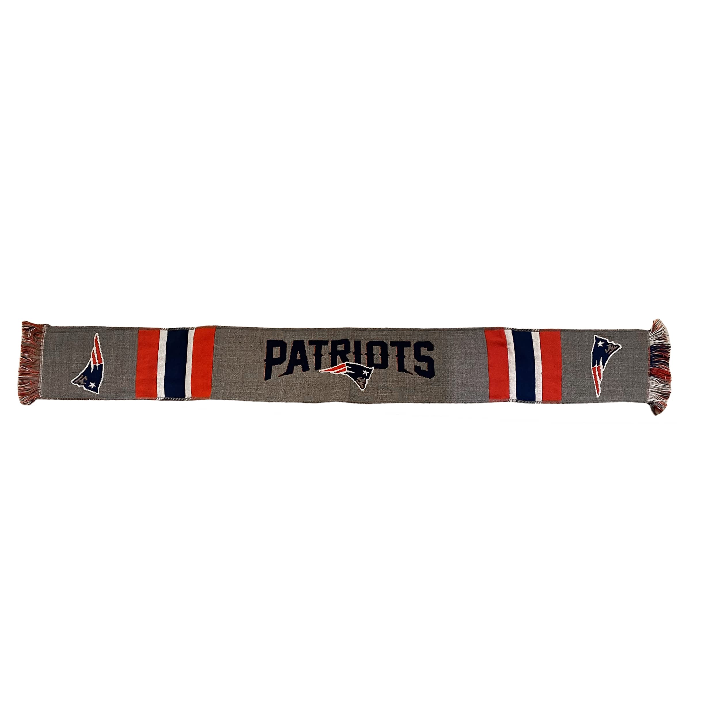 FOCO NFL Grey Woven Scarf, New England Patriots, One size — image 1