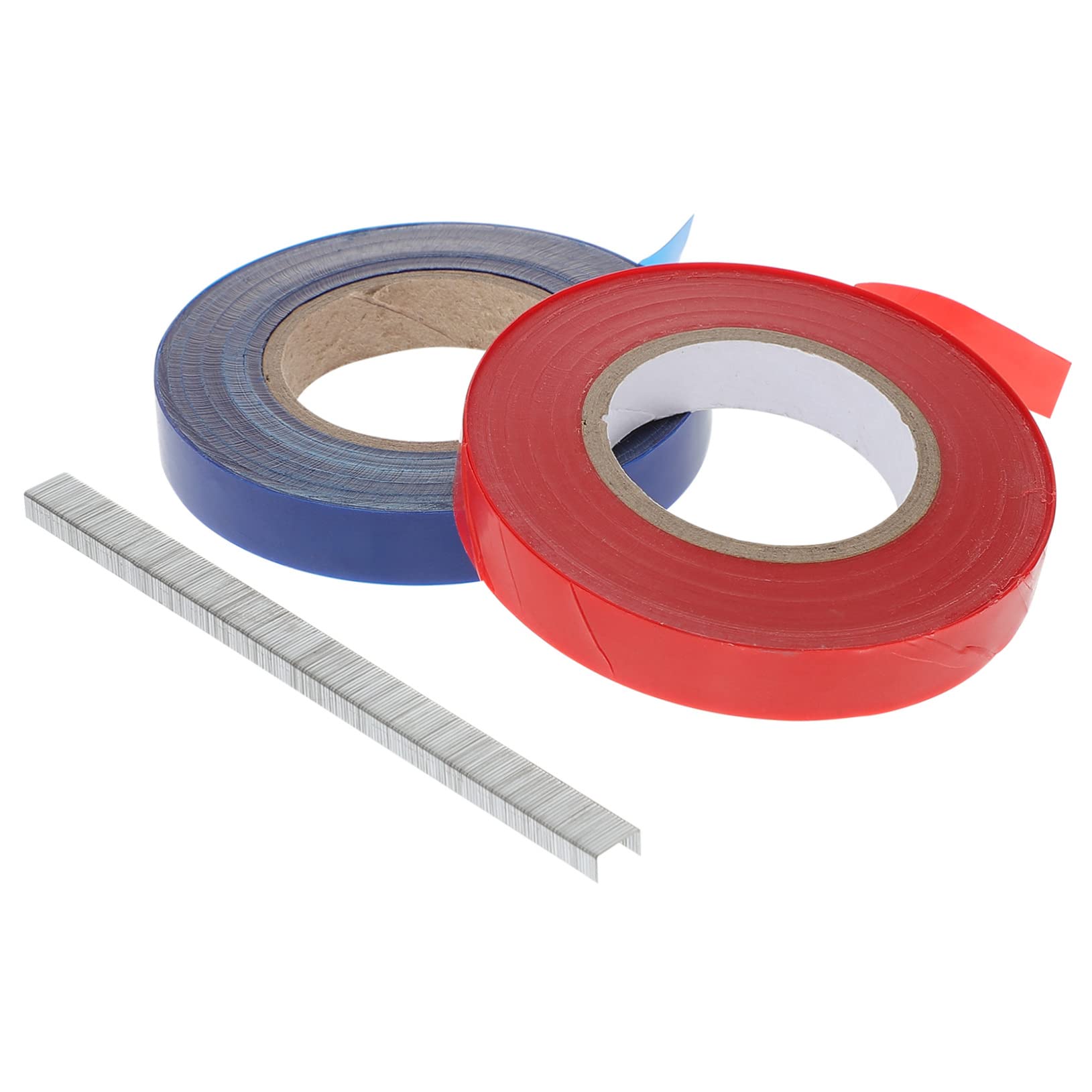 Yardwe 20rotoli Nastro per Legatrice Piante in PVC con Punti Metallici Nastri Riutilizzabili per Fissaggio Piante Rampicanti Giardino