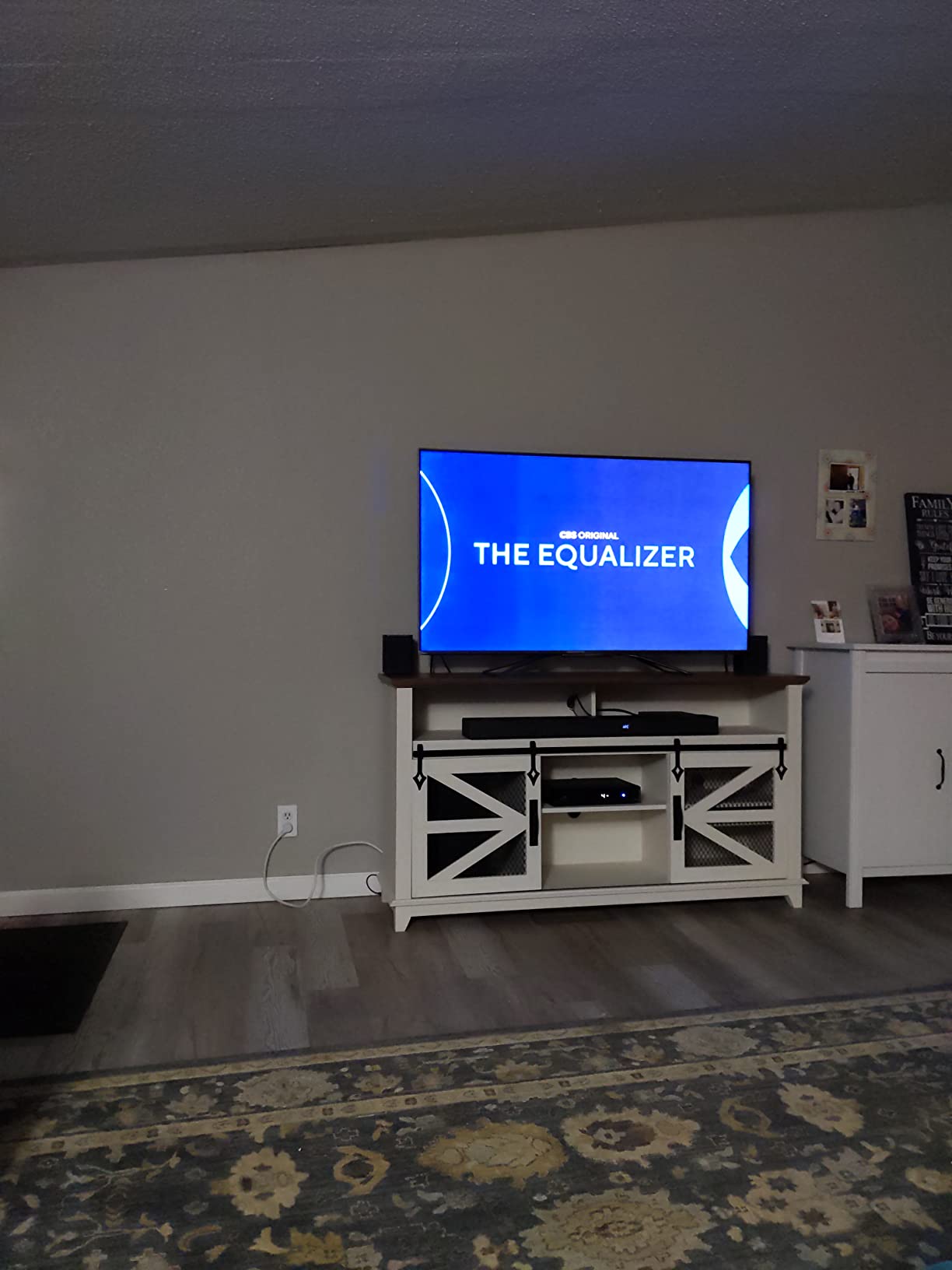 50/mo Finance OKD Farmhouse TV Stand for 65+ Inch TV, Industrial