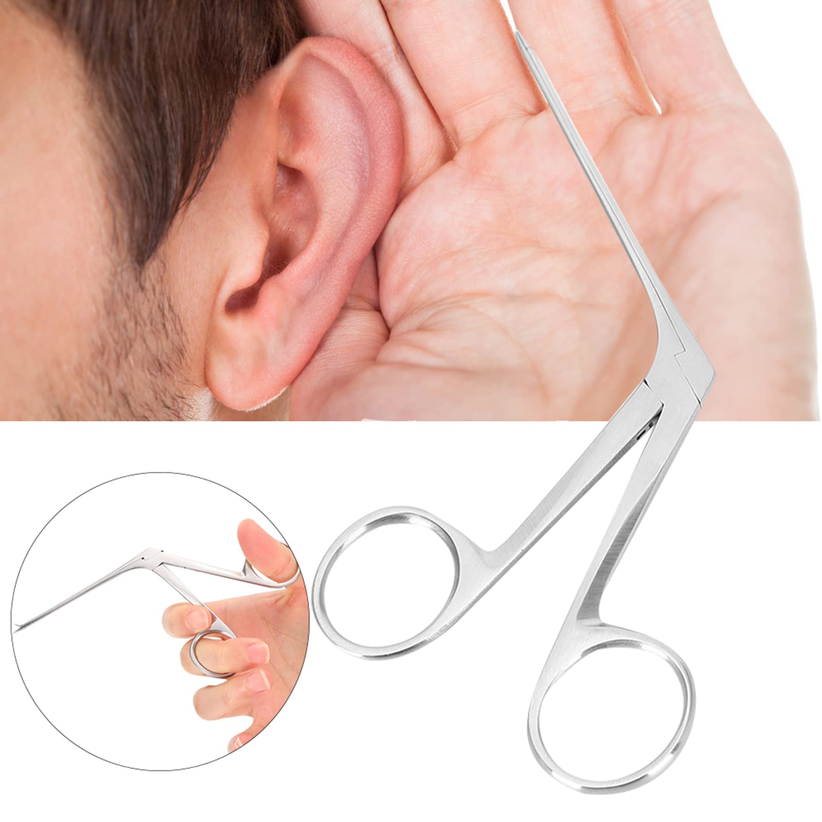 Pinza Auricolare, Pinza Auricolare Professionale Pinza Uditiva Per La Pulizia Dell'orecchio in Acciaio Inossidabile Per Il Trattamento Dell'orecchio