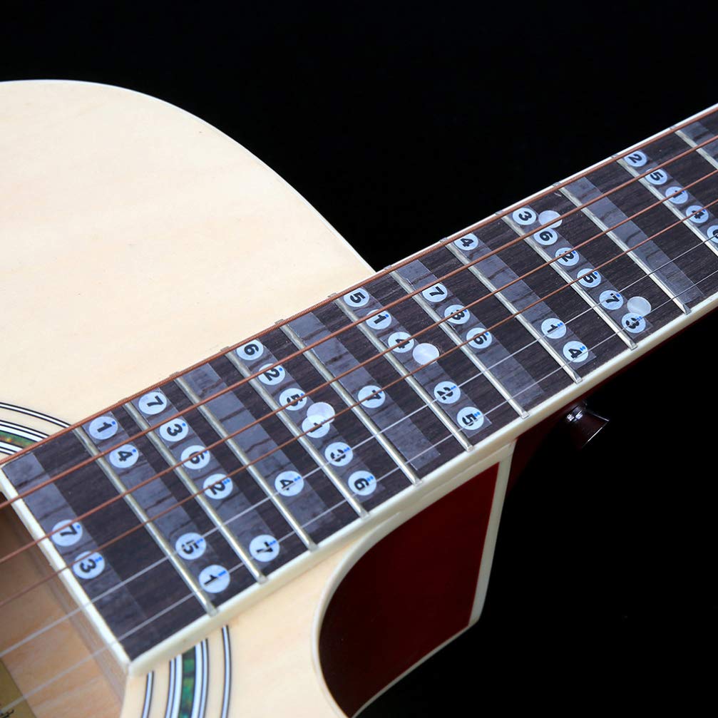 GUITARE FRETBOARD NOTES Fretboard Note Carte Autocollant D'étiquettes D