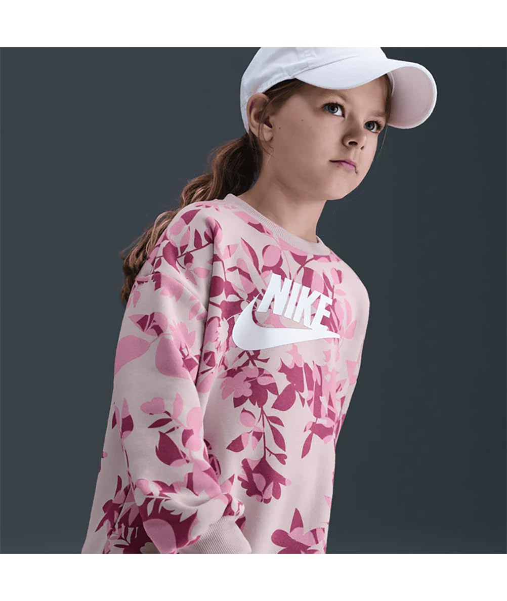 Nike Nkg Floral Camo Crew Legging S - Shirt - Classic - Bébé Fille