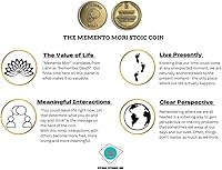 Vista 4 de STOIC STORE UK Memento Mori Coin Stoic, Momento Mori Coin – Moneda estoica de doble cara de 1.496 in – Monedas inspiradoras diarias para regalos