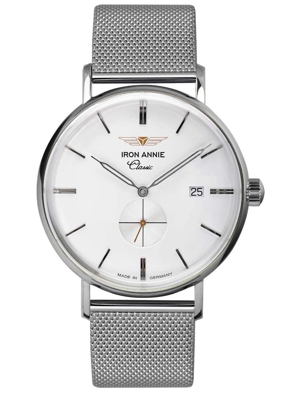 Iron Annie Herrenuhr Made in Germany Classic Serie Quarz kleine Sekunde Datum 5938