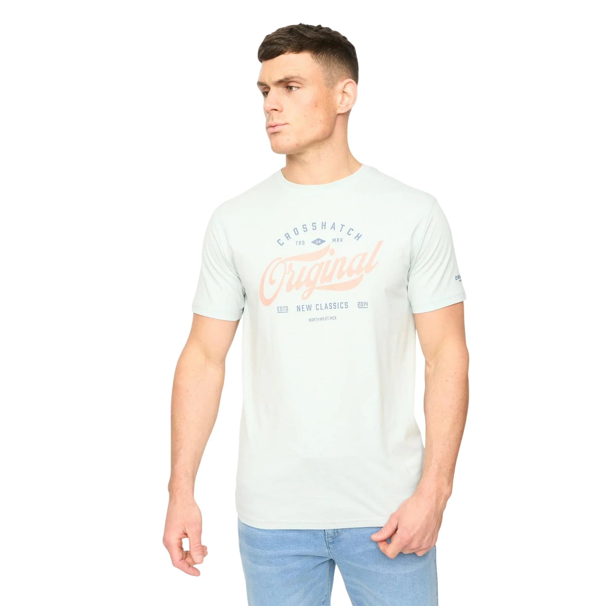 Crosshatch Tryplex Camiseta Hombre (Pack de 5)