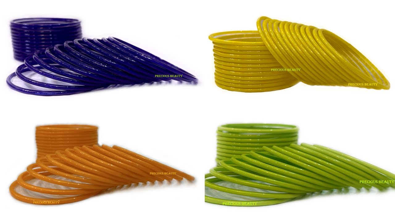 Precious Beauty Simple shiny Glass Bangles jewellery perfect for Any Occasion Modern Indian Traditional Bangles for Girls and women