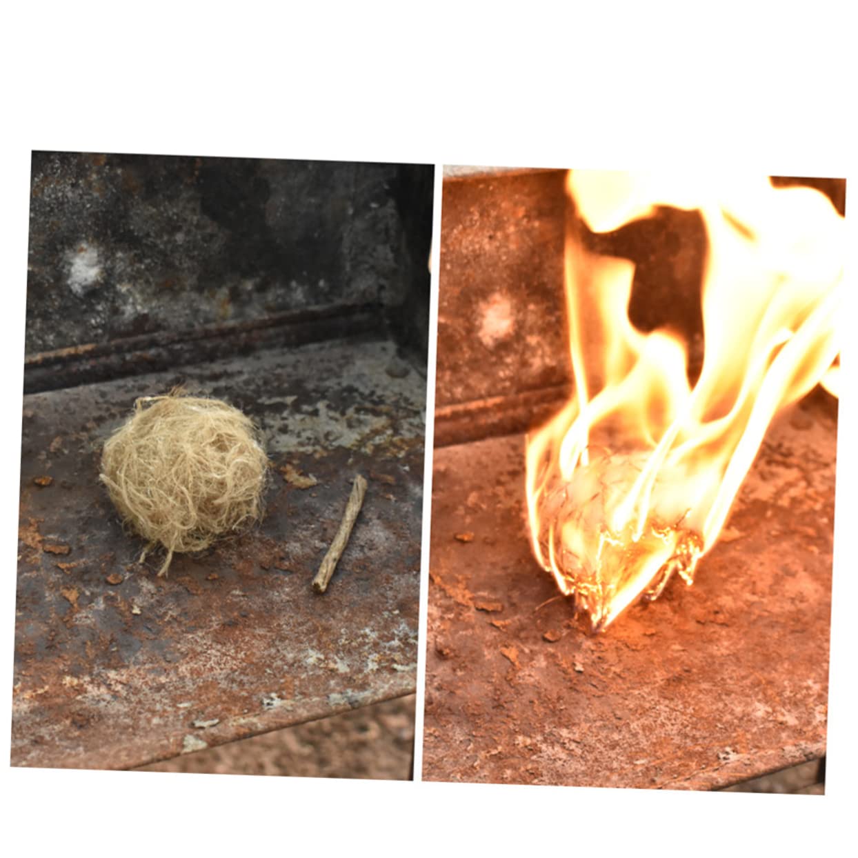 Abaodam 20Pcs Portable Rope Fire Starter Wax Infused Outdoor Wick for BBQ Picnic and Camping Convenient Fire Ignition for Fire Pits and Grills