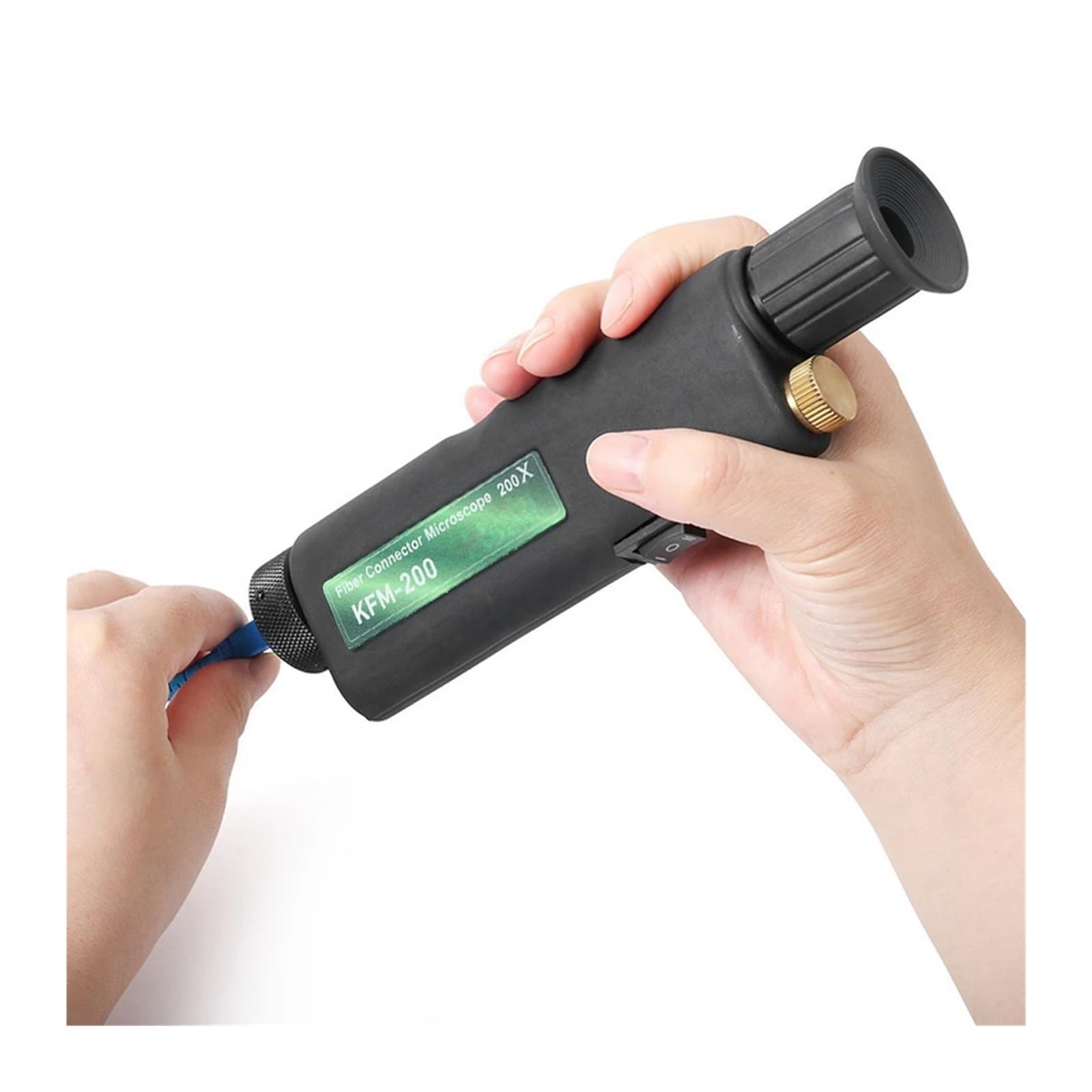Mikroskop światłowodowy Ręczna inspekcja optyczna 200X 400x Powiększenie 2,5 mm Adapter