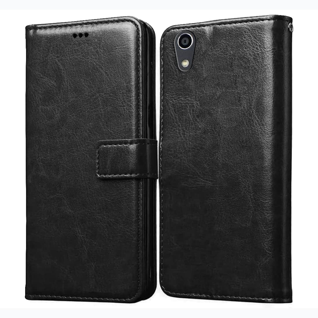 Amazon Brand-Solimo Flip for Sony Xperia R1 Plus (Leather_Black) (B09WXPKN7W) Amazon Price History, Amazon Price Tracker