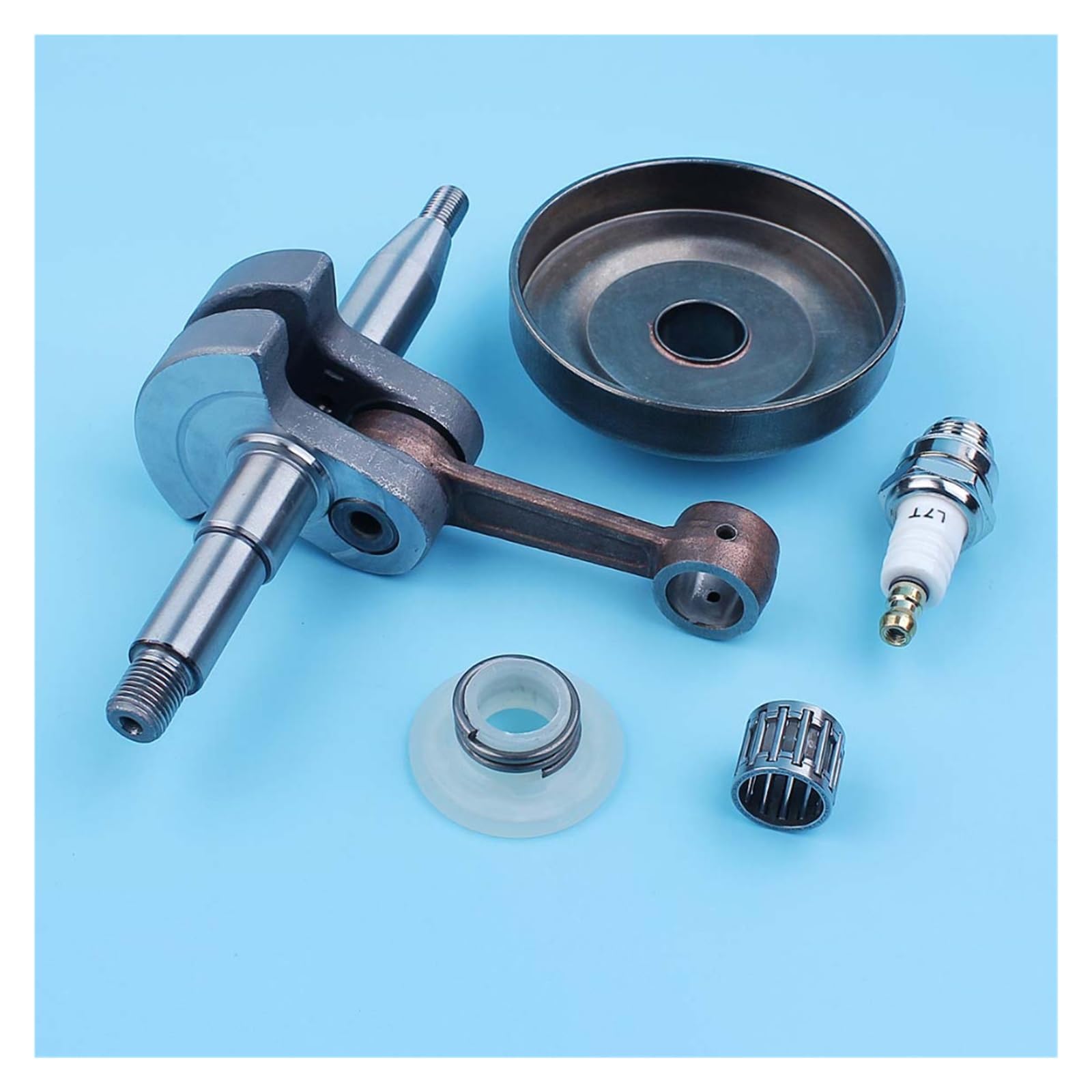 Kit de cojinete aguja engranaje helicoidal embrague cigüeñal for motosierra Husqvarna 350 345 340 503858071,503 85 80-71