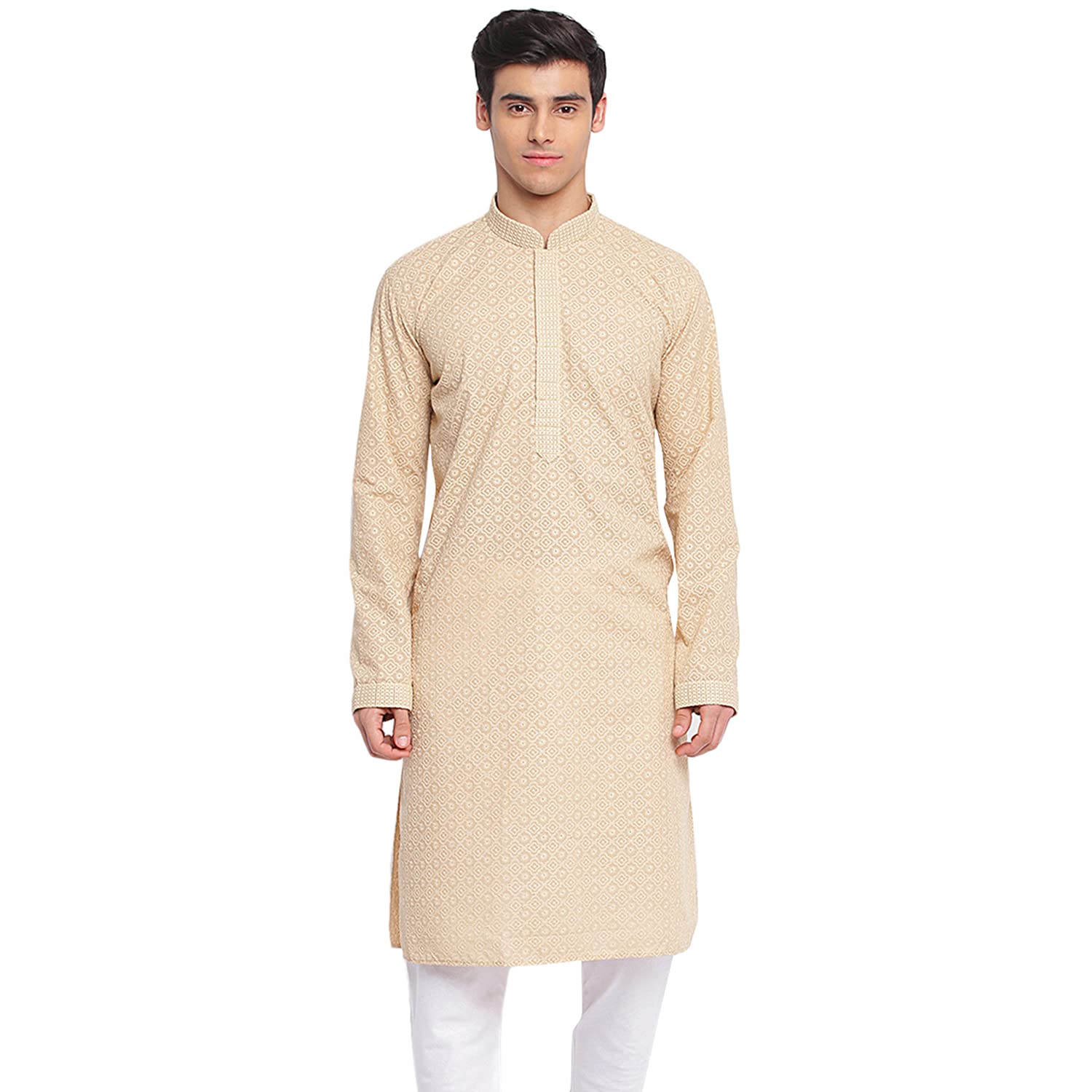 Sanwara Men's Cotton Relaxed Kurta