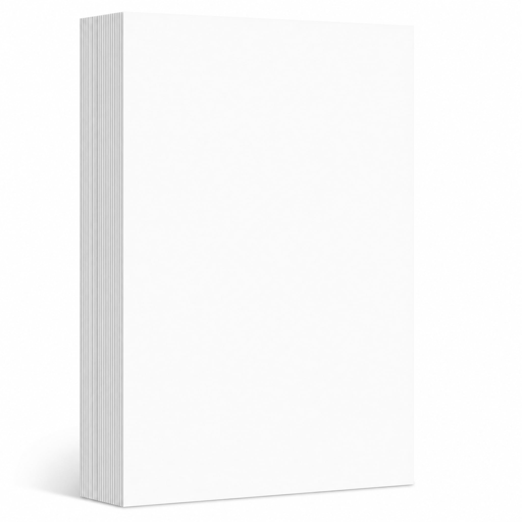 Cartulina para Dibujo Blanca Fibra Lisa con Gramaje 180g y 250g para Pintar Imprimir y Crear Manualidas Escolares O corativas en Casa